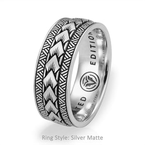 Samoan, Arrow, Maori, Polynesian, Tribal, Solid, Sterling Silver 925, Men Ring, Gift For Him Her, Unisex Tattoo Band, Free Custom Engraving