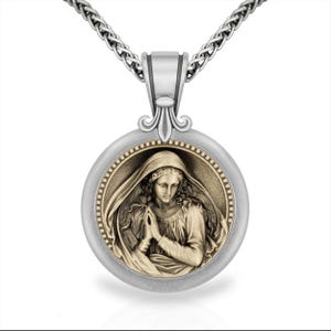 イエス・キリストの顔とオーバルフレームのペンダント、2.5 mmスピガ