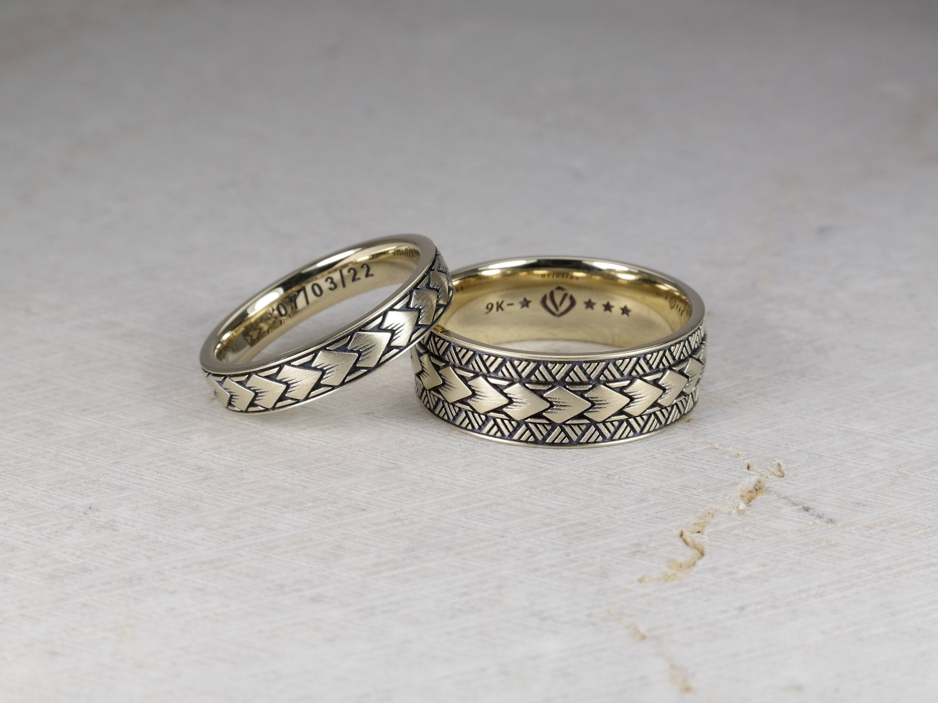 Polynesian tribal shop rings