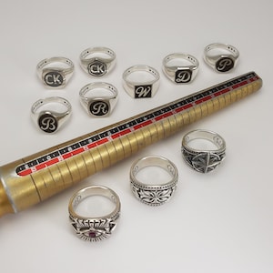 Ring Size Guide, How to Find Your, Her, His, Finger Size, US, UK, EU, Chart, Sizer, Measure, Multisizer, Find My Wedding Band Size,