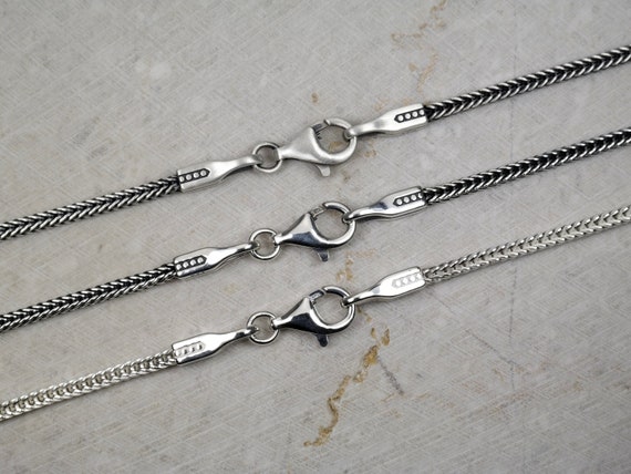 Men's foxtail chain clearance necklace