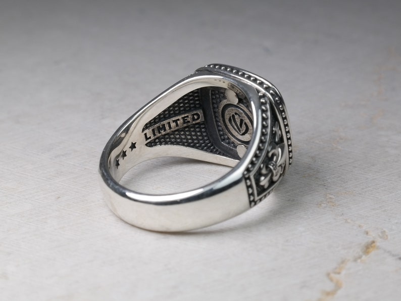 Christian Orthodox Signet Mens Ring Religious Sterling | Etsy