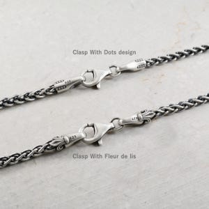 3,5 mm gevlochten tarwekettingen voor hangers in meerdere maten, 925 sterlingzilver, zilveren ketting van alle lengtes, herenketting, cadeau voor hem