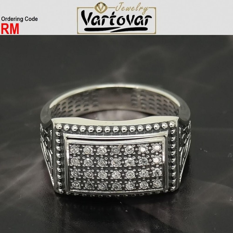 Chevalier Ring, Man Statement Ring, Medieval Man Ring, Gothic Ring, Man Signet Ring, Square Man Ring, Silver Man Ring, Sterling Signet Ring image 6