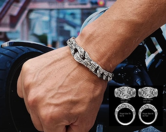 Wide Chain Bracelet, Men's Chain Bracelets, Gothic Style, Man Silver Bracelet, Gothic Man Bracelet, Byzantine Bracelet, Knight Bracelet