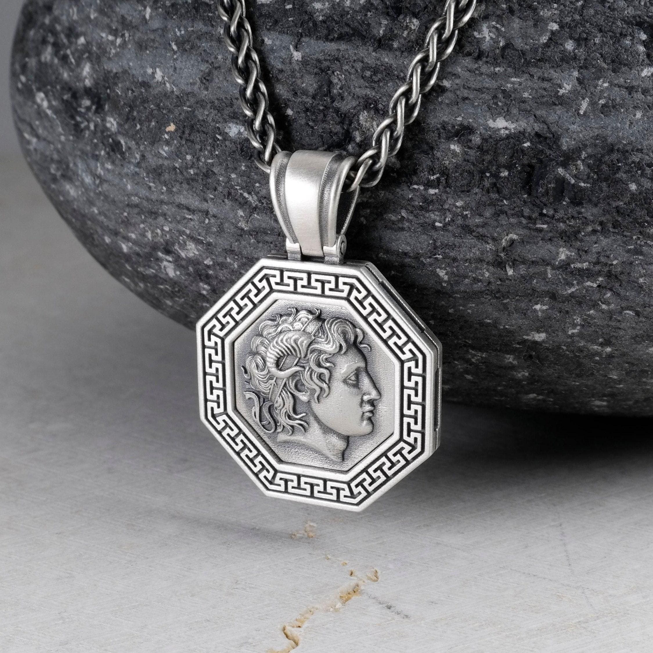 アンユーズド シルバー925 ネックレス 50cm 三角型留め具 ダブル 三角