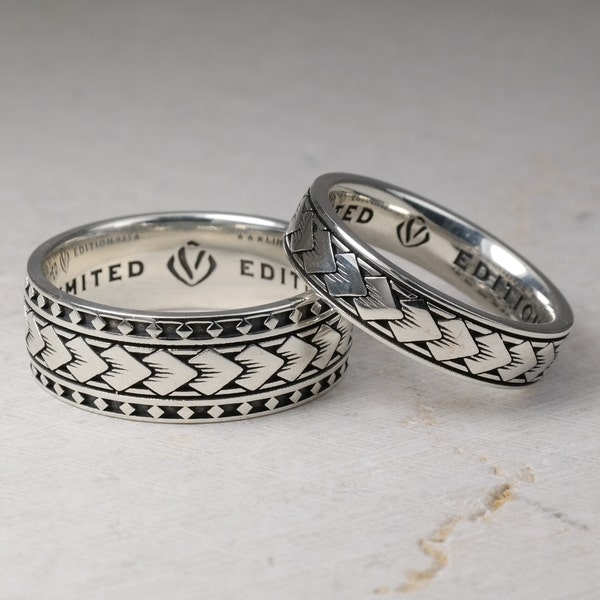 Samoan, Arrow, Maori, Polynesian, Tribal, Band, Man, Sterling, Silver, 925, Gift, For, Him, Her Unisex, Tattoo, Ring, Jewelry, jewellery,