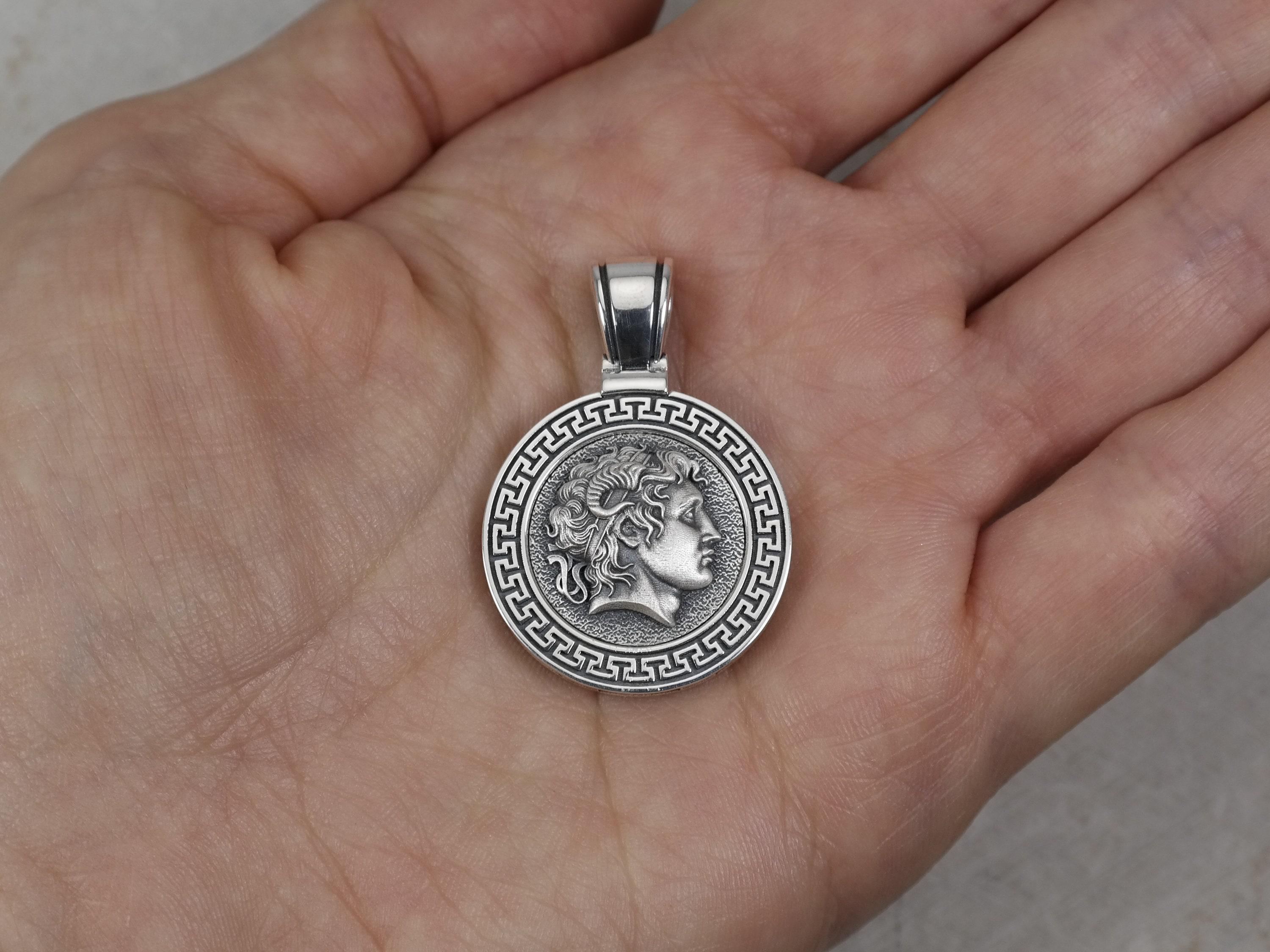Pendentif Pièce De Monnaie Romaine 22x19 Mm - Plaqué Or 3 Microns X1 P 352641