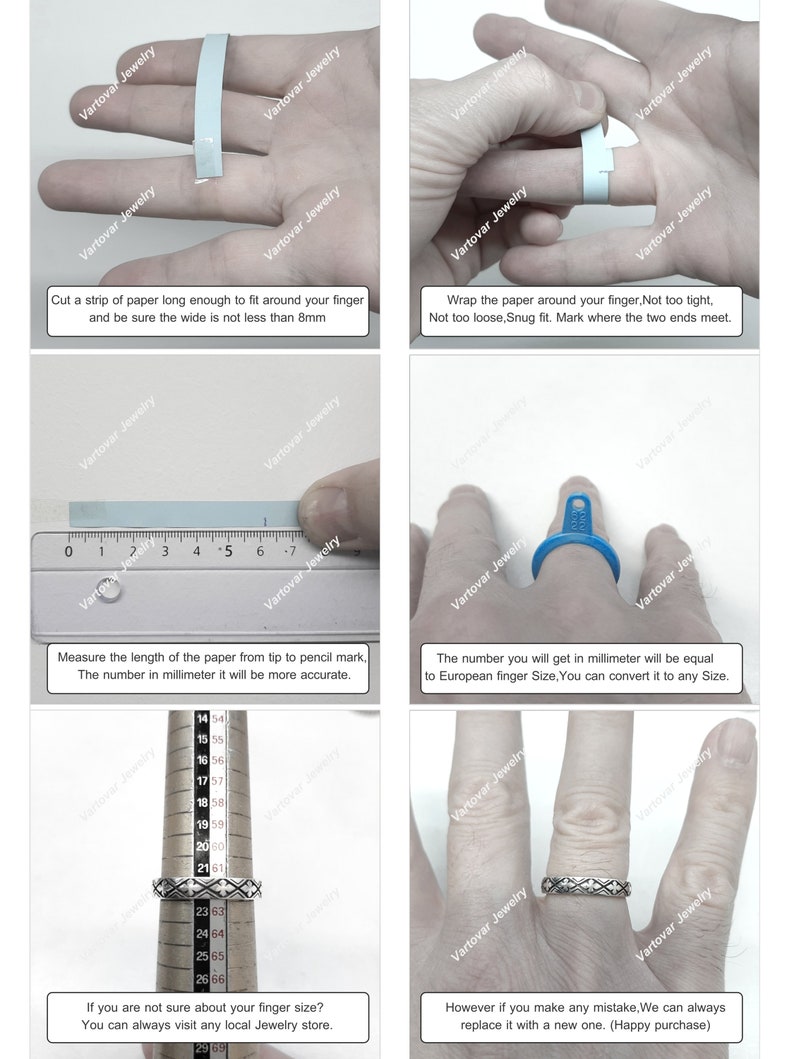 Ring Size Guide How to Find Your Her His Finger Size US - Etsy Canada