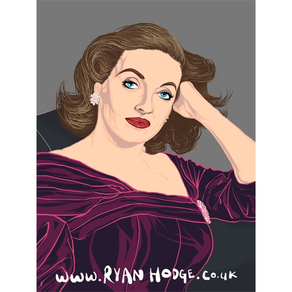 Bette Davis - All About Eve - Fine Art Giclée Print - Hollywood Actress - Gay icon - Wall Art