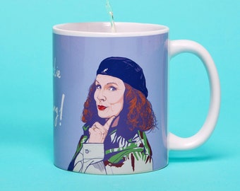 Absolutely Fabulous ceramic mug featuring Patsy & Eddie - Patsy Stone and Edina Monsoon + Sweetie Darling! - Perfect best friend gift idea