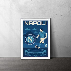 Naples Football Stadium Art Print: Italy Travel Poster (Digital Download)