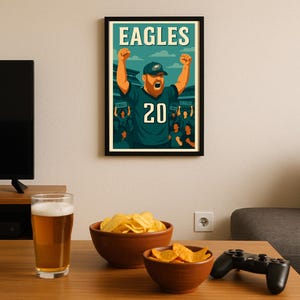 Philadelphia Eagles Retro Poster: Lincoln Financial Field Art (Digital Download)
