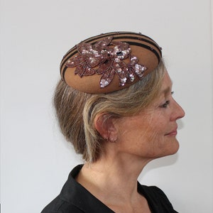 fascinator flower stripe