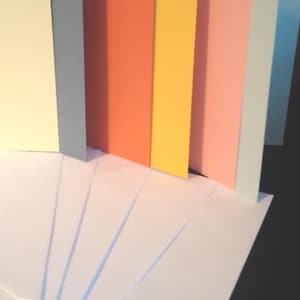 10 cartes vierges A5 de couleurs variées avec enveloppes blanches 240 g/m² - Les couleurs sont choisies au hasard image 1