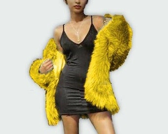 fluffy yellow jacket