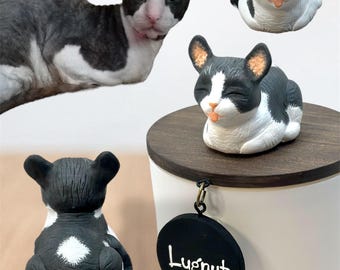 Handmade Heirloom Kitty Memorial •SPHYNX Kitty•