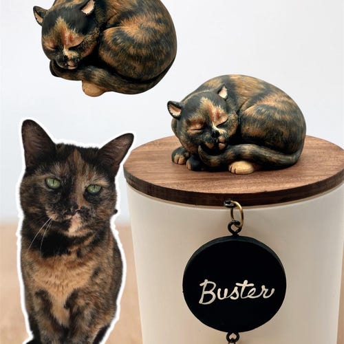 Pet Urn Sculpture Accessories Outdoor Pet Supplies Memorial Keepsake Box