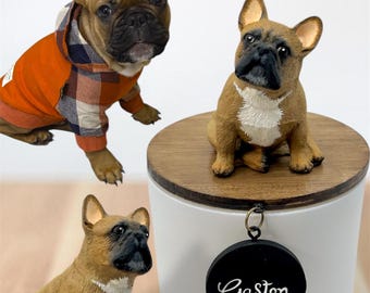 Handmade Heirloom Doggy Memorial • French Bulldog • Frenchton •