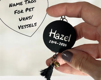 Custom Name Tag For Pet Vessels