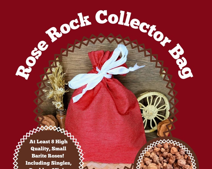 Oklahoma Barite Rose Rock Collector Bag - Perfect for RockHounds!