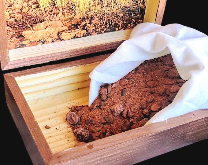 Mini Oklahoma Barite Rose Rock Dig Kit With Keepsake Box