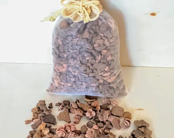 Natural Oklahoma Rose Rock Prospector Mix - Sandstone Concretion Pebbles with Micro Barite Mineral Formations