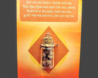 Oklahoma Rose Rock Charm Cards - Gift the Beauty of the Sooner State