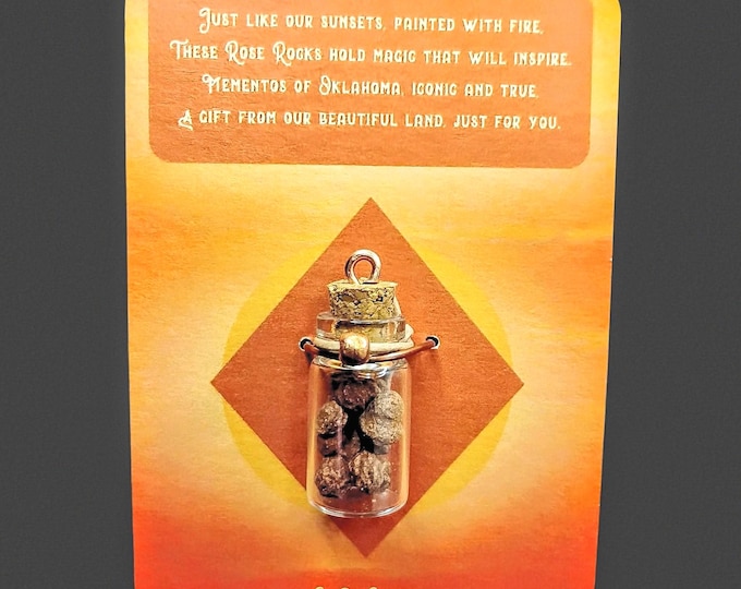 Oklahoma Rose Rock Charm Cards - Gift the Beauty of the Sooner State
