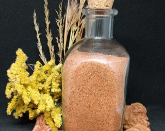 Oklahoma Natural Red Sand in Glass Bottle -- Home Decor - Terrariums - Spell Craft - Gardening - Crafts