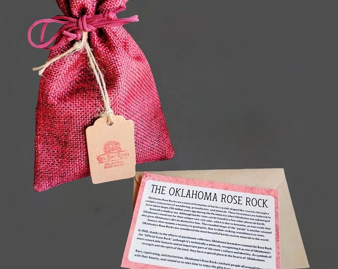 Oklahoma Barite Rose Rock Blind Bag with Info Card - Educational OK State Rock Geology Collection