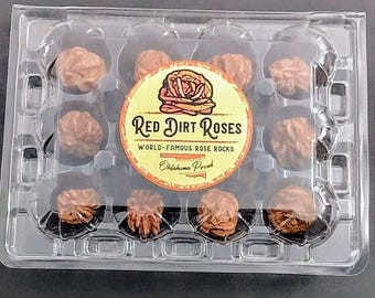 Oklahoma Barite Rose Rocks - World-Famous & Most Beautiful - One Dozen High Quality Rosettes for Gifts or Events