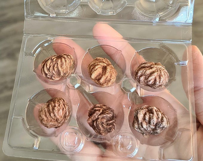Oklahoma Rose Rocks: Carton of 6 Natural Barite Rosette Minerals
