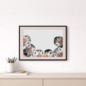 Peek41 Korsstygnsmönster Peek A Puffin Pdf Peeking Atlantic Animal Digital Puffins Xstitch