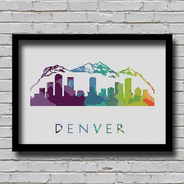 Denver Cross Stitch Etsy