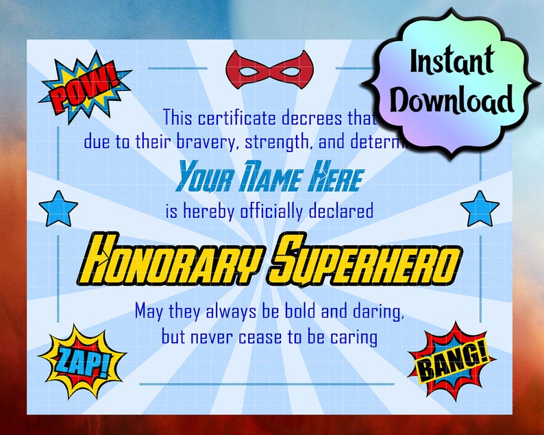 superhero-certificate-bank2home