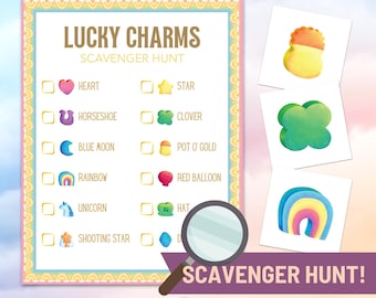 Porte-bonheur chasse au trésor de la Saint-Patrick, jeux pour enfants à imprimer, activité intérieure pour enfants, activité en classe, jeux de bureau