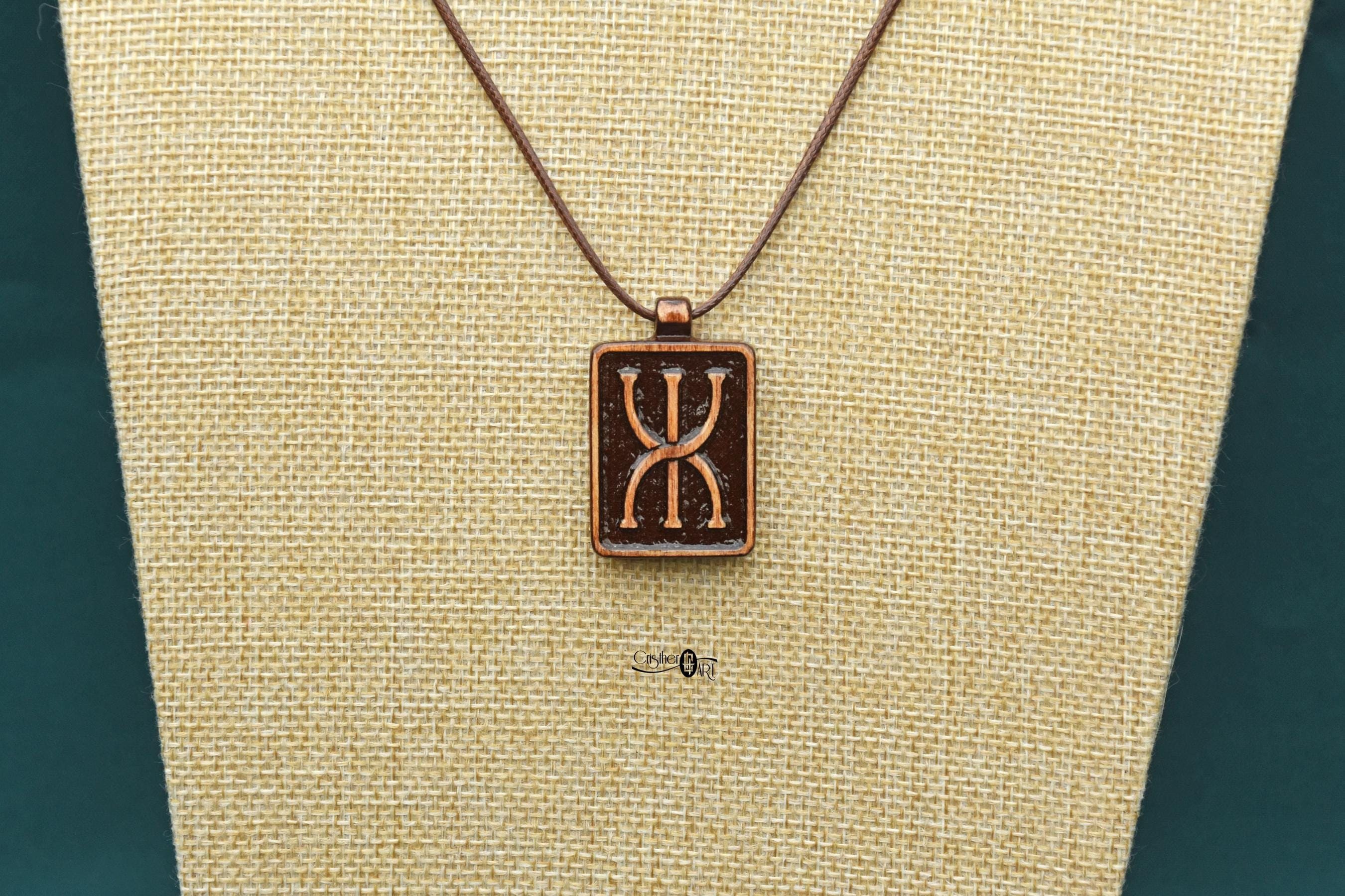Gilch Rune Talisman Necklace – Norse Wealth & Prosperity Symbol - Etsy