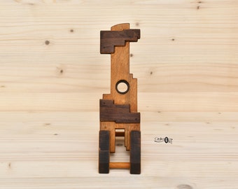 Phone stand – Wooden original desk accessories– Handmade iPhone cell phone holder - Office desk décor organizer birthday gift by CristherArt