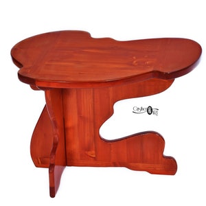 Handgefertigter Couchtisch aus Holz - originales Design von CristherArt - Einzigartige handgefertigte Teetisch für Wohnzimmer - Eklektische Möbel