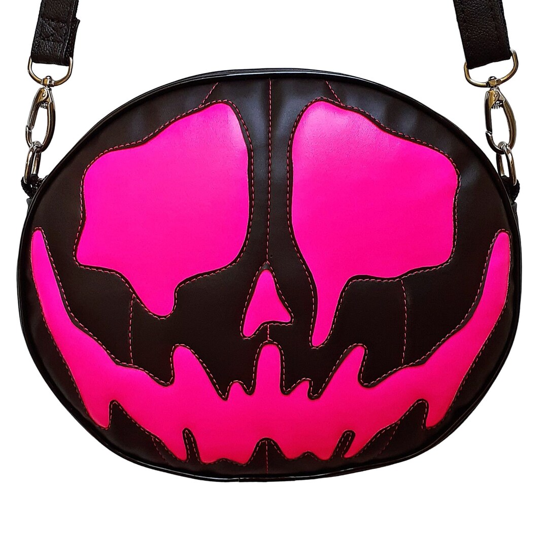 Handcrafted Nara Prado Neon Alma Monster Pumpkin Bag Pink & - Etsy