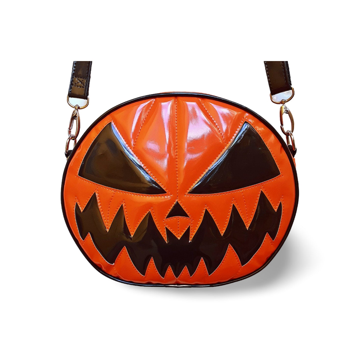 Snap Wallet- Lilac Jack-o-Lantern – Love Pain and Stitches