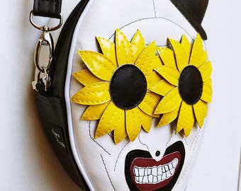 SPIRIT Terrifier Art The Clown Backpack with Yellow Sunflower Eyes Art the Clown Plush Mini Backpack - Terrifier  main image 3