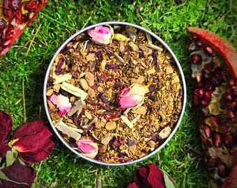 Persephone Tea | Queen of Shadows | Crimson Rooibos Herbal Tea
