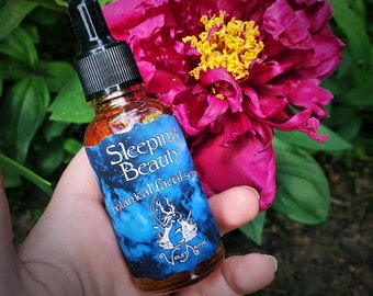 Sleeping Beauty Botanical | Evening Beauty Oil | Rosehip Seed | Sea Buckthorn | Nourishing Skin treatment | Rose Quartz Crystal Infusion