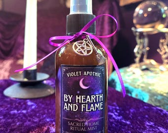 By Hearth and Flame Ritual Mist, Home Protection Spray, Spiritual Energy Cleanse
