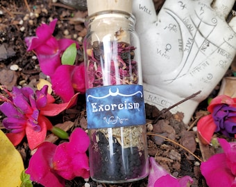 Exorcism | witchcraft spell jar | banishing | spell for protection | black salt | cast out possession | don't *uck with me | negativity
