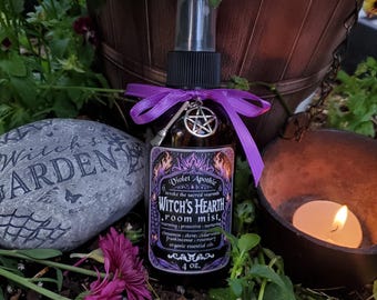 Witch's Hearth Room Mist: Ritual Home Blessing Spray (4 oz)