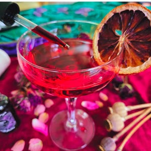 Persephone’s Descent | Fiery Pomegranate & Spice Tincture | Ritual Cocktail Mixer for Shadow Work and Transformation