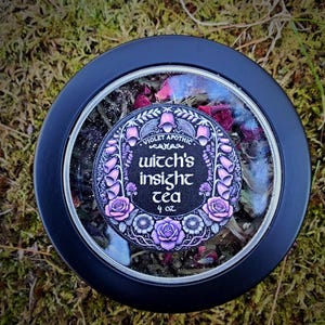 Witch's Insight Tea: Divination Ritual Blend with Mugwort & Butterfly Pea image 4
